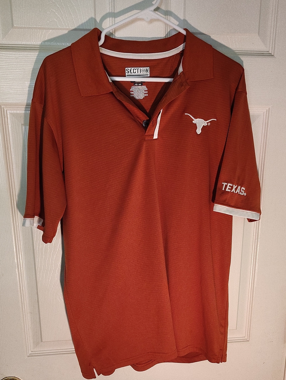 Men's Section 101 Texas Longhorns Burnt Orange Polo Shirt